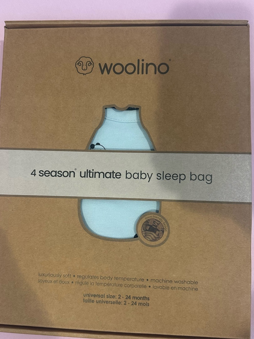 Woolino All Seasons Sleep Sack NWT